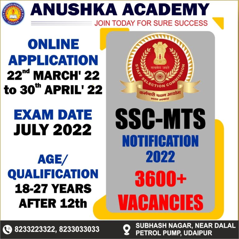 SSC MTS 2022 NOTIFICATION